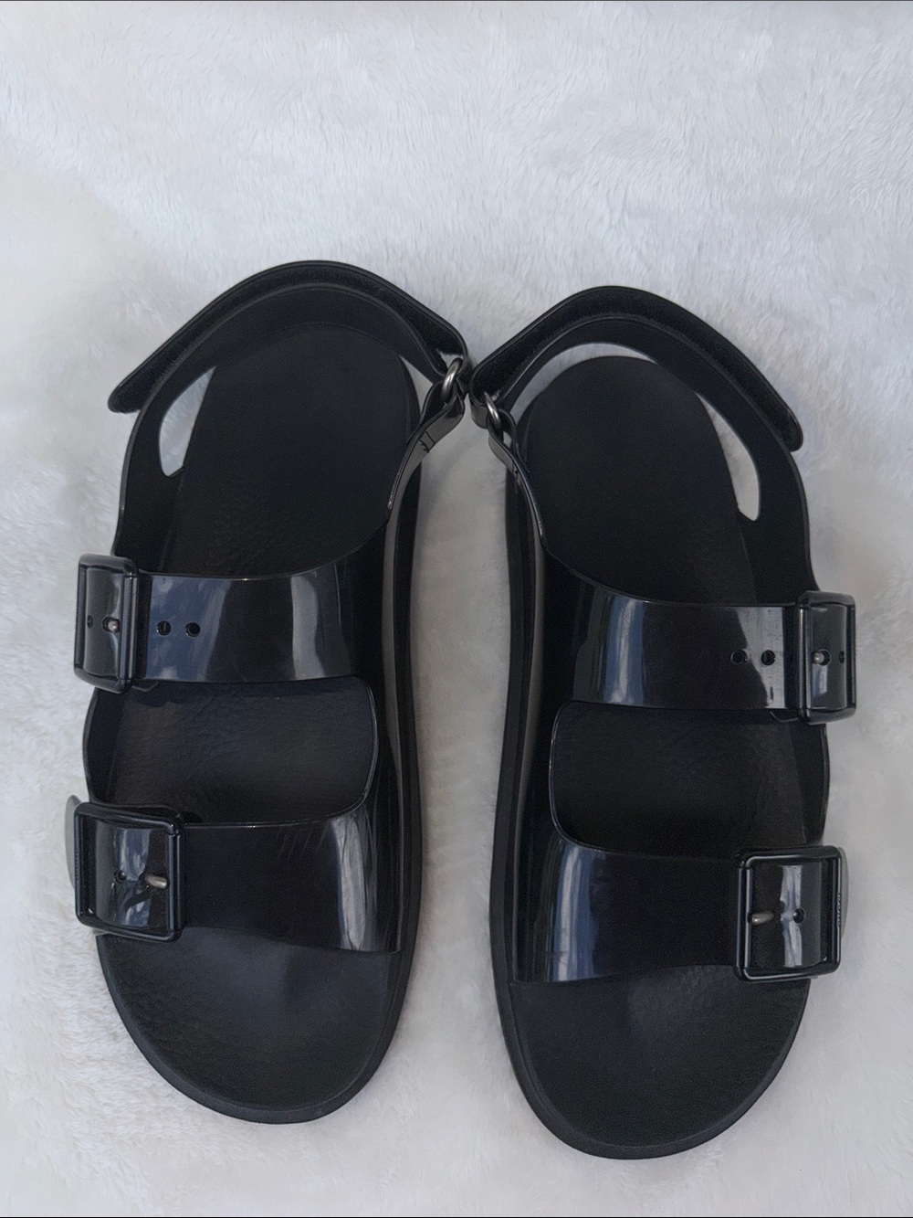 Authentic Gucci Black Strappy Sandals